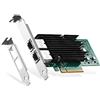 Binardat Scheda di rete PCIe a 2 porte, controller Ethernet Intel X540 chip LAN, adattatore NIC RJ45 10G/1G/100Mbps per Windows/Linux/VMware