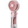 Lanko Ventilatore portatile F4, ventilatore nebulizzatore umidificatore, ventilatore da collo sospeso, mini ventilatore pieghevole rosa.