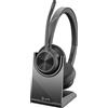 Hp Cuffie Hp Poly Voyager 4320 wireless Usb-C con supporto di ricarica Nero [77Z31AA]