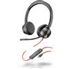 Hp Cuffie Hp Poly Blackwire 8225 A Padiglione Usb-c per ufficio con microfono Nero [8X223AA]
