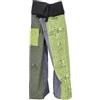 GURU SHOP Pantaloni da pescatore thai in cotone solido, patchwork, pantaloni da yoga, taglia unica, uomo/donna, multicolore, taglia: unica, Verde/multicolore, Taglia unica