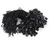 TopHomer 200 targhette in nylon nero con chiusura a scatto, per abbigliamento, targhette di sicurezza Nero