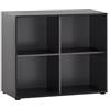 Schildmeyer Scaffale Aino 155721 nero opaco, 100 x 41 x 83,6 cm