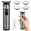 Qtuie Pedicure Elettrico Professionale Piedi Ricaricabile Rimuovi Calli Piedi Elettrico Lima per Piedi Nano Vetro Rimozione Togli Calli Piedi Lima Raspa Elettrica per Piedi Calli Duroni Screpolati (Grigio)
