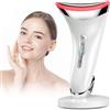 juebao Massaggiatore Viso Lifting Antirughe Elettrico: Face Massager con 3 Modi LED - Dispositivo di Bellezza a 45°C con EMS Microcorrente per Rughe - Gua Sha Elettrico per Massaggio Rassodante Viso e Collo