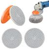 Generic Set di cuscinetti lucidanti in marmo, per lucidatura al quarzo, per calcestruzzo, per pavimenti in granito, per trapani, smerigliatrici, lucidatrici