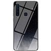 MadBee Cover per Samsung Galaxy A9 2018 [con Pellicola Proteggi Schermo],Custodia Protettiva in Vetro Temperato 9H [Cielo Stellato]+Cornice Paraurti in Silicone Morbido Cover Case (Stellato Nero)