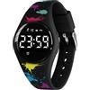 aswan watch Orologio Digitale Bambina Bambino con Contapassi,Calorie e Distanza senza App,Sveglia, Cronometro, Data, Luce-Orologio da polso Ragazza Ragazzo con Cinturino in Silicone
