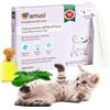 amusi Fiale Protettive Olio di Neem per Gatti - 5 Pipette Gatti da 2 ml - Antiparassitario - Antipulci Gatto Contro Zecche Pulci Zanzare Pidocchi - Lunga Durata e Protezione Effetto Scudo