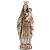 Inmaculada Romero IR Madonna del Carmen Figura religiosa 30 cm. patrono dei Marinai Immagine Resina Colore Legno Basamento