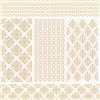 WANDIC 3 fogli di adesivi trasferibili da strofinare, stile vintage, con linea dorata, adesivi decorativi per mobili in legno, fai da te, scrapbooking, tazze, scatole regalo, 15 x 30 cm