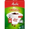 Melitta, 80 filtri da caffè, taglia 102, per caffettiera a filtro, 1 sacchetto di decalcificante incluso, Originale, Marrone