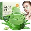 Haoutdory 60 Pezzi Patch Occhi con Aloe Vera e Collagene,Maschera Idratante Anti-Occhiaie,Anti-Borse,Anti-Rughe,Cura Contorno Occhi Uomo Donna