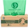 Greener Walker 25% extra spesso compost biodegradabile 6L/10L/30L sacchi per Rifiuti Alimentari da Cucina(6L-120 Sacchetti)