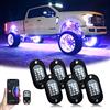 YiLaie LED Sottoscocca Auto RGB con App Telefono/Telecomando, Accessori Auto, 12V | Timer E Modalità Musica, Luce Sotterranea Impermeabile Per Atv Rzr Utv Suv Fuoristrada Moto, LED Interni Auto (6 Pcs)