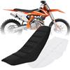 JFG RACING Copertina Sella Motocross Universale in Gomma Morbido-Nero | per SX SXF EXC EXCF XC CR CRF WR WRF RMZ YZF KLX Dirt Pit Bike Motorcross Enduro