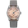 Seestern Sugess S451 Regulator Automatico Acciaio Pelle Grigio Salmone Orologio Uomo
