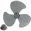 Yuanpgky Pala del ventilatore, lama di ricambio per ventilatore da tavolo o da 40,6 cm, a basso rumore, realizzata in plastica PP (nero)