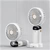 LIULIUDA Mini ventilatore portatile, portatile, ricaricabile tramite USB, piccolo ventilatore tascabile, 5 velocità, con cordino e base, 3000 mAh, regolabile, 5 velocità, pieghevole, per casa,