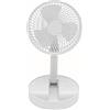 bimar VPT20 Ventilatore 2 in 1. Ventilatore a Piantana Pieghevole con Batteria Ricaricabile e Ventilatore da Tavolo con Colonna Estendibile, Elica Ø 20 cm con 3 Pale, 3 Velocità, Silenzioso, Cavo USB