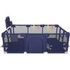 HUOLE Box Bambini, Recinto per Bambini, Box Neonato, Recinto Neonato con Rete Traspirante, Tessuto 210D Oxford, con Giochi che Include 50 Palline, 180 * 120 * 66 cm - Blu navy