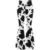 YEXIATODO Leggings svasati da donna, pantaloni della tuta da donna, pantaloni da yoga, Stampa mucca nera, L