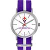 Lowell Orologio AC FIORENTINA P-FN415XP1 Tessuto Viola Bianco OFFICIAL