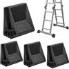 DGMI 4 Pezzi Piedini per Scala Alluminio,50 x 20 mm Scala Aalluminio Telescopica,Piedini in Gomma Antiscivolo per Scale per Scala Estensione e Scale Pieghevoli (Nero)