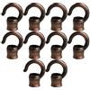 BQLZR Gancio da soffitto in lega di zinco bronzo vintage filettatura M10 supporto per lampadario a sospensione lampada a sospensione accessorio fai da te confezione da 10