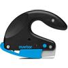 MARTOR SECUMAX OPTICUT, coltello di sicurezza con lama industriale, taglierino per schiuma e pellicole, con grande piede scorrevole teflonato, profondità di taglio max. 7 mm