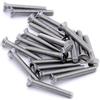 Merriway BH06937 - Viti a testa svasata con intaglio in acciaio inox 316 A4, M4 x 25 mm, confezione da 20, colore: Argento
