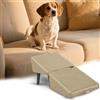 Rubu22a Scala pieghevole per animali domestici, scala per cani di piccola taglia, altezza 25 cm, rampa per cani di piccola taglia, per letto, divano, sedia, divano e auto (albicocca, L, 1)