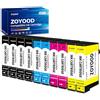 Zoyood WF-4820 Cartucce d'Inchiostro Multipack Compatibile con Epson WorkForce Pro WF-3820 WF-3825 WF-4825 WF-4830 WF-7830 WF-7835 WF-7840 WF-3820DWF WF-3825DWF WF-4820DWF WF-4825DWF (10-Pezzi)