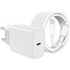 TROONIX Caricatore per iPhone 14/14 Pro/14 Pro Max/14 Plus/13/12/11/XS/XR/X/SE, Pad adattatore caricabatterie rapido universale da 20 W con cavo USB-C/LIGTNING compatibile con Samsung, tablet…
