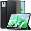 DLveer Cover per Lenovo Tab M11 11 Pollici con Porta Penna - Ultra Sottile Smart Cover Morbida in TPU con Supporto,Funzione Auto Svegliati/Sonno,Custodia Per Lenovo Tab M11 11'' TB330FU/TB330XU,Nero