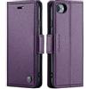 XTCASE Cover per iPhone SE 2020/2022 / 8/7 / 6 / 6s, Custodia Premium Pelle PU Flip Libro Portafoglio con Porta Carte [Chiusura Magnetica] [Slot per Schede] [Funzione di Supporto], Viola