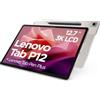 Lenovo Tab P12 - Tablet da 12,7 3K (MediaTek Dimensity 7050, 8 GB RAM, 256 GB Espandibili fino a 1 TB, 4 Altoparlanti, Wi-Fi 6, Bluetooth 5.1, Android 13) Color Avena - Include Tab Pen Plus