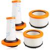 LHYNEE Ricambi per catturapolvere Filtre per Rowenta X-FORCE FLEX 9.60 e X-NANO ESSENTIAL RH20xx RH2078 RH2037 RH2038 RH2039 RH20C2, 2 Filtri schiuma + 2 Filtri motore per ZR009010, ZR009012