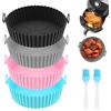 TXErfolg 4 Pezzi Teglia Silicone per Friggitrice ad Aria 20x17x5cm Contenitori