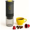 Duckdik Macchina da caffè espresso portatile 3 in 1, auto-riscaldabile 20 bar, compatibile con capsule piccole o grandi e caffè macinato, batteria ricaricabile USB, per viaggi, campeggio (Grigio)