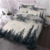 LUYAPOND Copripiumino Matrimoniale 240x220 Montagna Della Foresta Nera, Set di Biancheria da Letto in Microfibra, 1 Matrimoniale Copripiumino 240x220 cm + 2 Federe 50x80 cm
