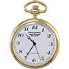 Pierre Bonnet Orologio da Tasca 2242D al Quarzo - Senza Coperchio, Cassa 41 mm in Metallo IPG/IPS, Quadrante Bianco con Catena Inclusa, Design Classico Vintage Senza Coperchio (ORO)