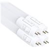LED ATOMANT Confezione da 4 Tubo LED 150cm 24W, CCT (Selettore di Colore Bianco Caldo, Neutro e Freddo), 2900 Lumen, Started LED Incluso, Standard T8