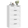 HOCSOK Cassettiera Bianca, Mobiletto con 6 Cassetti, Comò in Legno, Cassettiera Alta per Camera da Letto, Soggiorno, Corridoio, Moderna, 40 x 60 x 99,5 cm
