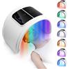 WONEDIRR Maschera di terapia della luce del fronte del LED, 7 colori della | Lo spray riempie l'acqua in profondità, 7 colori e luce circolante, 100 LED ad alta efficienza, pieghevole