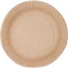 Piatti piani in cartoncino bio 18 cm - avana