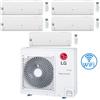 Lg Climatizzatore Condizionatore LG Libero Smart R32 Wifi Penta Split Dual Inverter 7000 + 7000 + 7000 + 7000 + 9000 BTU con U.E. MU5R30 NOVITÁ Classe A++/A+