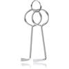 SRJQXH Chiave Universale per Serrature, 2 Pezzi in Acciaio Inossidabile Chiave Passepartout Universale, 2 Specifiche, Portatile Chiave Apriporta Universale, Argento, per Aprire Porte Stanze e Bagno