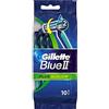 Gillette Blue II Plus - Rasoio da slalom, confezione da 10