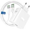 ACAGET 45W SUPER VOOC Caricatore Rapido con 6A Cavo USB C 1.8M per OPPO Reno13FS 13/12F/11F/10 A80 A18 A40 Find X5 X3/2Neo/Pro,Caricatore Rapido Charge VOOC con Cavo USB Type-C per OnePlus 10 Nord CE 3 2Lite